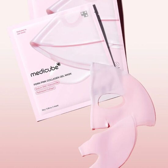 Intensyviai drėkinanti ir odą atkurianti veido kaukė Medicube PDRN Pink Collagen