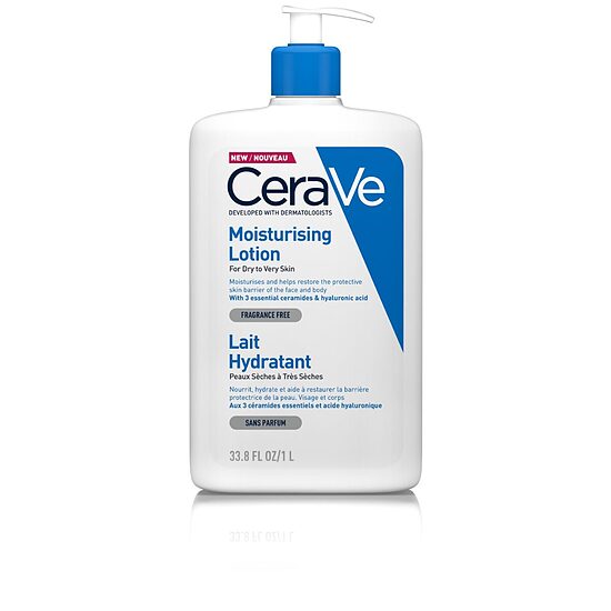 CeraVe Moisturizing mitrinošs losjons sejai un ķermenim, 1000 ml