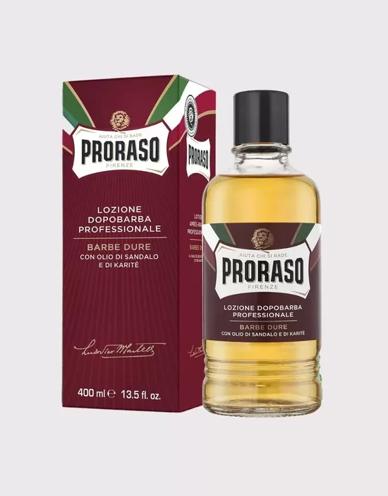 Klasisks losjons pēc skūšanās Proraso Moisturizing and Nourishing Red 400 ml
