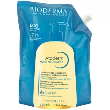 Barojoša dušas eļļa Bioderma Atoderm Shower Oil Refill 1L