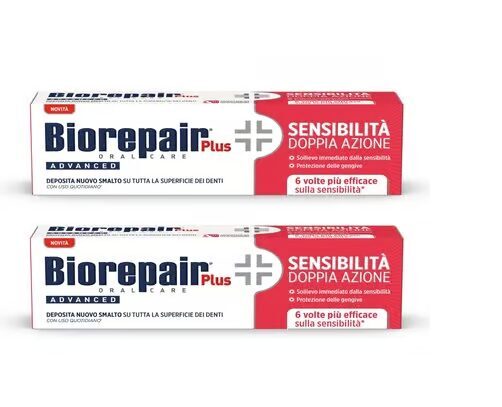 Zobu pasta Biorepair Plus Advanced Sensitivity Double Action 2 x 75 ml