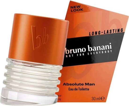 Elegantiškas ir lengvai naudojamas tualetinis vanduo Bruno Banani Absolute Man, 30 ml