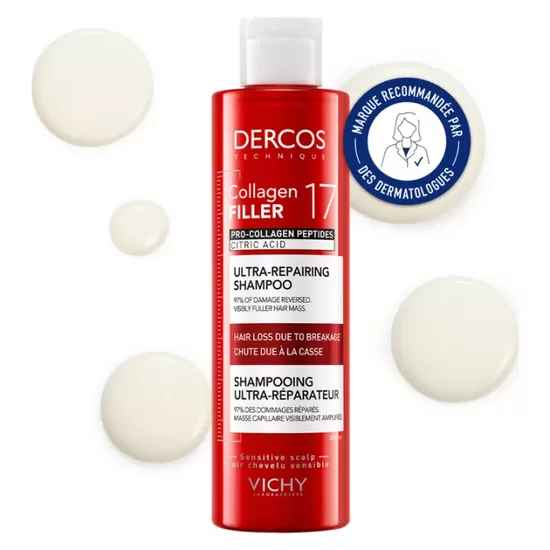 Īpaši atjaunojošs šampūns Vichy Dercos Ultrarepairing Collagen 17 ( 200 ml )