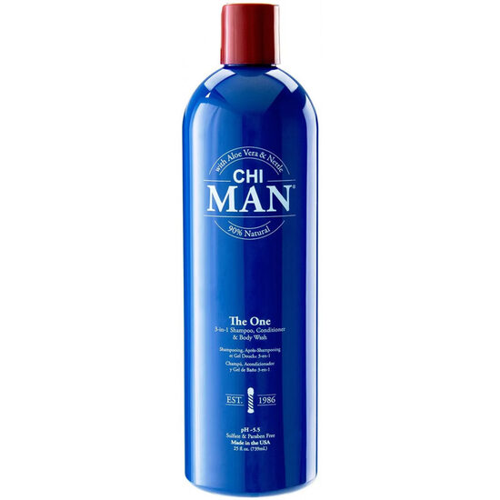 Universaalne CHI Man The One 3-ühes: šampoon • palsam • dušigeel, 739 ml.
