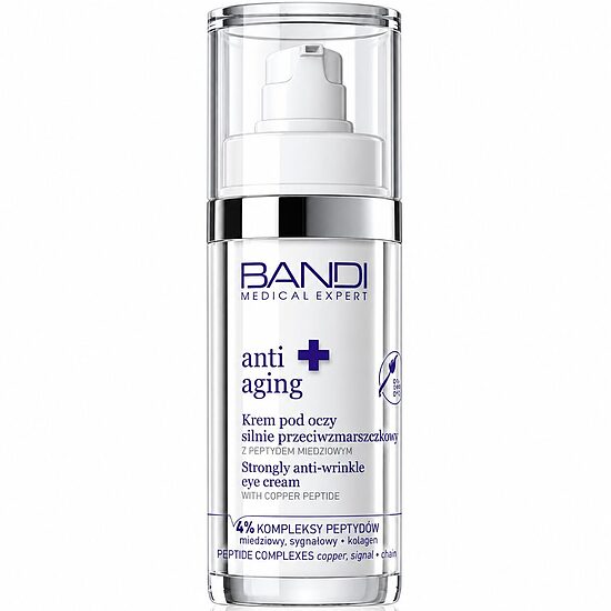 BANDI Medical Expert Anti-Aging pretnovecošanās acu krēms ar vara peptīdu 30 ml
