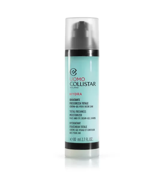 Collistar Hydra Uomo Total Freshness mitrinošs sejas un acu gēla krēms vīriešiem, 80 ml