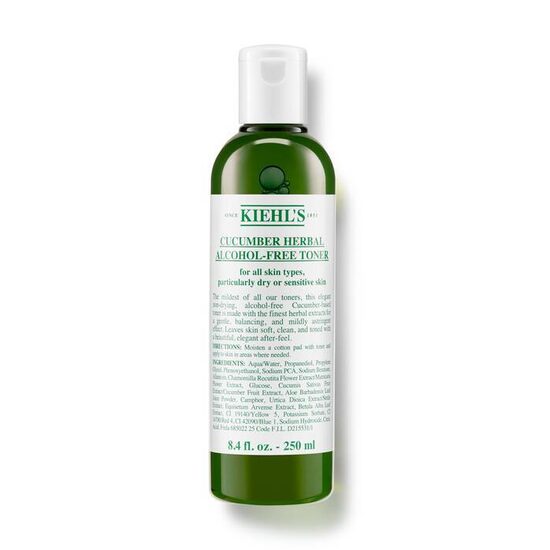 Maigākā no Kiehl’s attīrošajām tonera līnijām Kiehl’s Cucumber Herbal Alcohol‑Free 250 ml