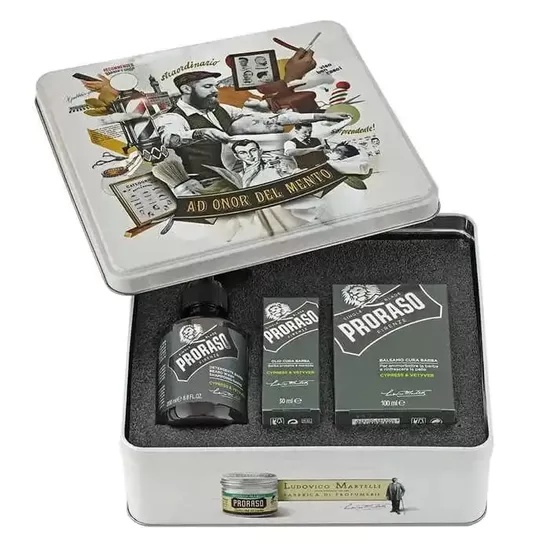 Grezns bārdas kopšanas komplekts Proraso Classical Gift Set Products Cypress & Vetiver