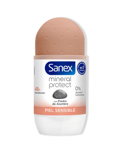 Dezodorantas jautriai odai Sanex Natur Protect Sensitive Skin 24h 0% Alcohol 50 ml