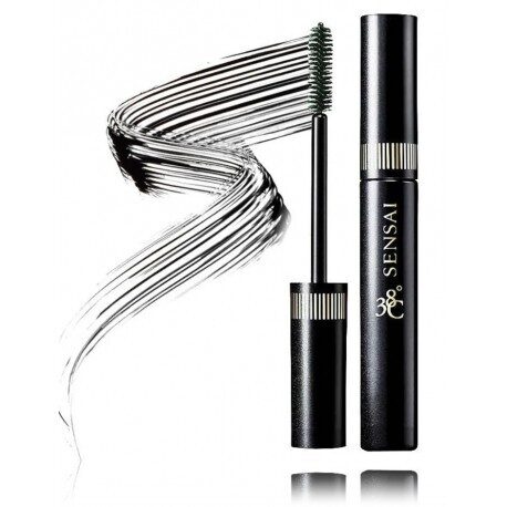 Skropstu tuša ar tumši melnu tonējumu Sensai Kanebo Mascara 38C Black