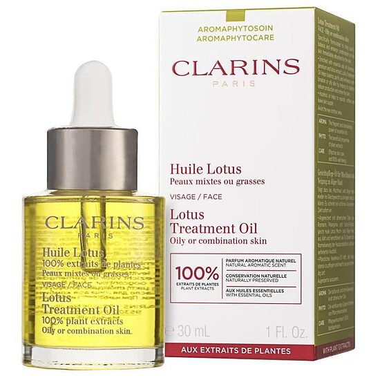 Clarins Lotus Face Treatment Oil sejas eļļa kombinētai un taukainai ādai 30 ml