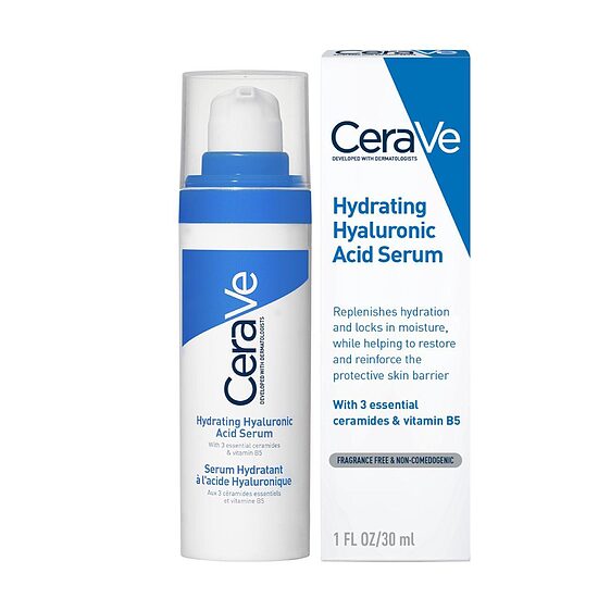 CeraVe Hydrating Hyaluronic Acid Serum mitrinošs sejas serums ar hialuronskābi, 30 ml