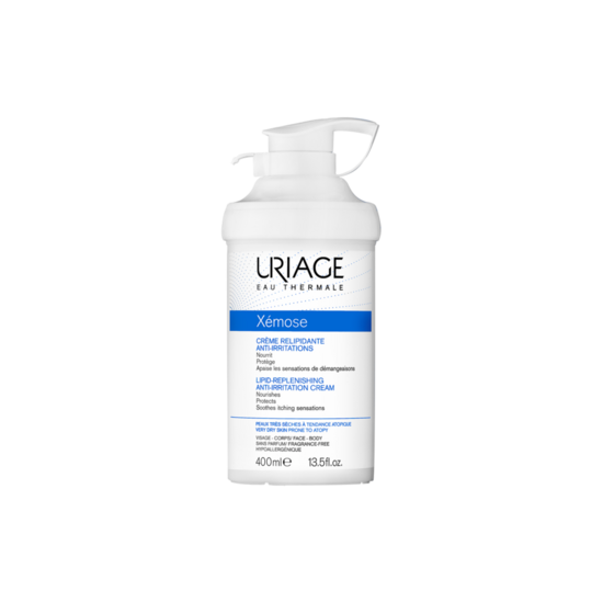Barojošs un aizsargājošs līdzeklis Uriage Xémose Lipid‑Replenishing krēms 400 ml