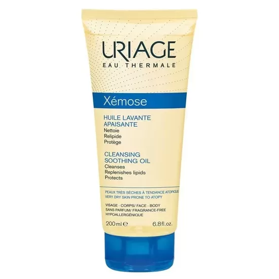 Õrn toitev puhastusõli Uriage Xémose 200 ml
