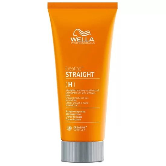 Wella Professionals Creatine+ Straight (H) – profesionalus kremas, skirtas ilgalaikiam dažytų, chemiškai apdorotų ir jautrių plaukų tiesinimui.