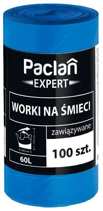 Šiukšlių maišai PACLAN 60 l (100 vnt.)