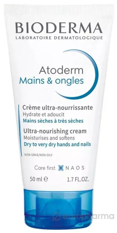 Barojošs roku krēms Bioderma Atoderm Mains 50 ml